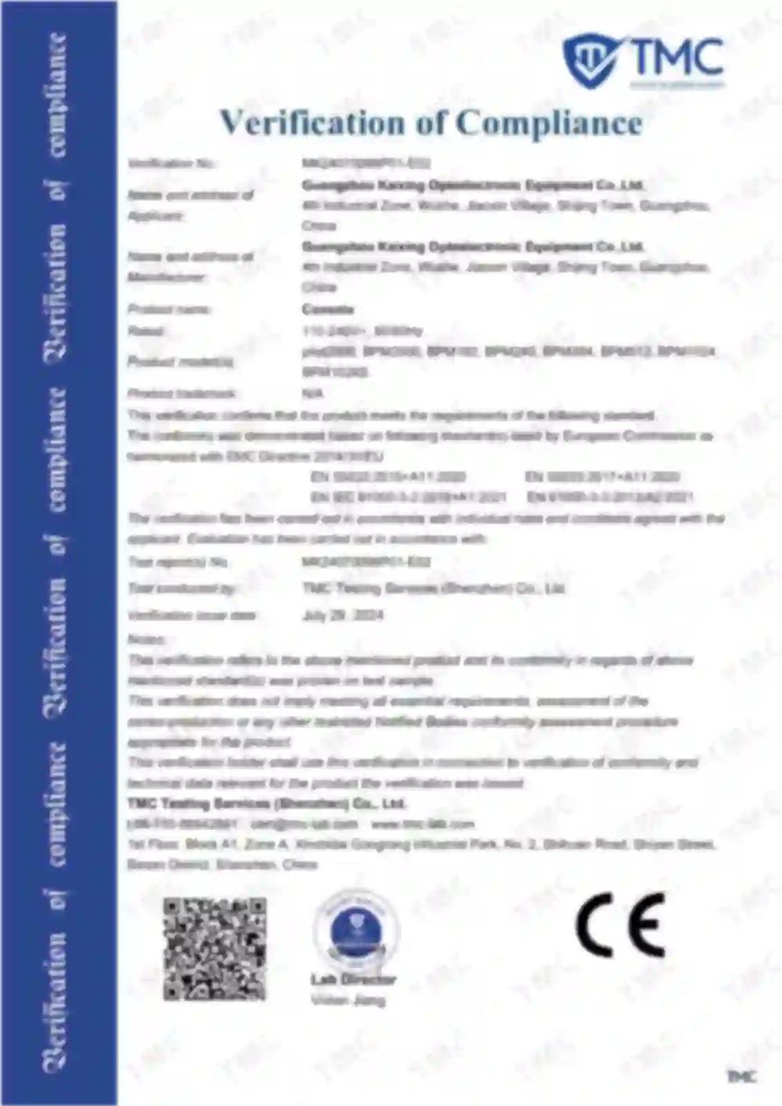 ROHS Certificate